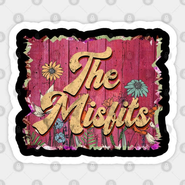 Classic Misfits Personalized Flowers Proud Name Sticker by BilodeauBlue